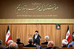 دیدار رئیس‌جمهور و اعضای هیئت دولت با مقام معظم رهبری