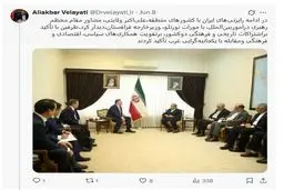 توییت دکتر ولایتی درباره دیدار با مورات نورتلو