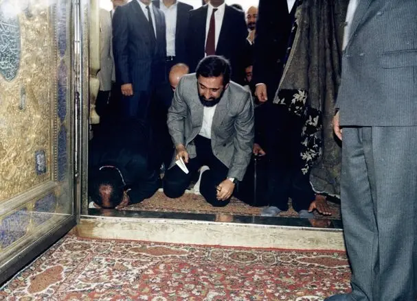 عكس/ دكتر ولايتي در سفر به كربلاي معلي