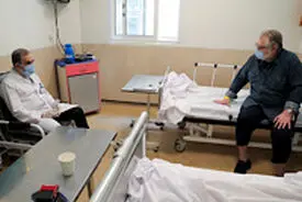 عيادت دکتر ولایتی و بررسی روند درمانی دکتر نادر طالب زاده