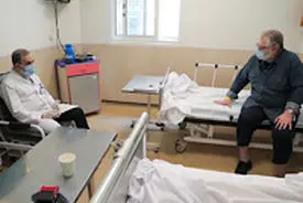 عيادت دکتر ولایتی و بررسی روند درمانی دکتر نادر طالب زاده