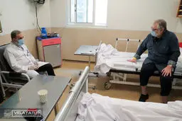 عیادت دکتر ولایتی و بررسی روند درمانی دکترنادر طالب زاده