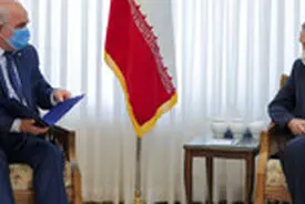 تقدیم پیام رئیس جمهور روسیه به مقام معظم رهبری در دیدار دکتر ولایتی با سفیر روسیه