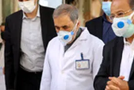 بازدید نوروزی دکتر زالی رییس ستاد مبارزه با کرونای تهران  از بیمارستان مسیح دانشوری