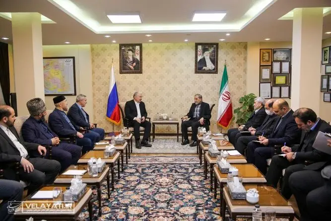 دیدار دکتر ولایتی با بابورین معاون اسبق دومای روسیه