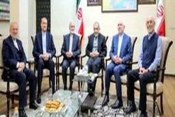 دیدار وزیر امور خارجه به همراه وزرای امور خارجه سابق جمهوری اسلامی ایران با دکتر علی اکبر ولایتی
