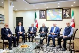 دیدار وزیر امور خارجه به همراه وزرای امور خارجه سابق جمهوری اسلامی ایران با دکتر علی اکبر ولایتی
