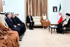 دیدار امیر قطر با مقام معظم رهبری